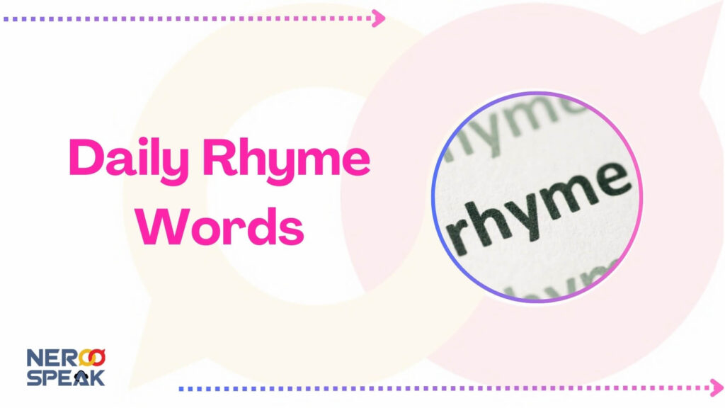 daily rhyme words