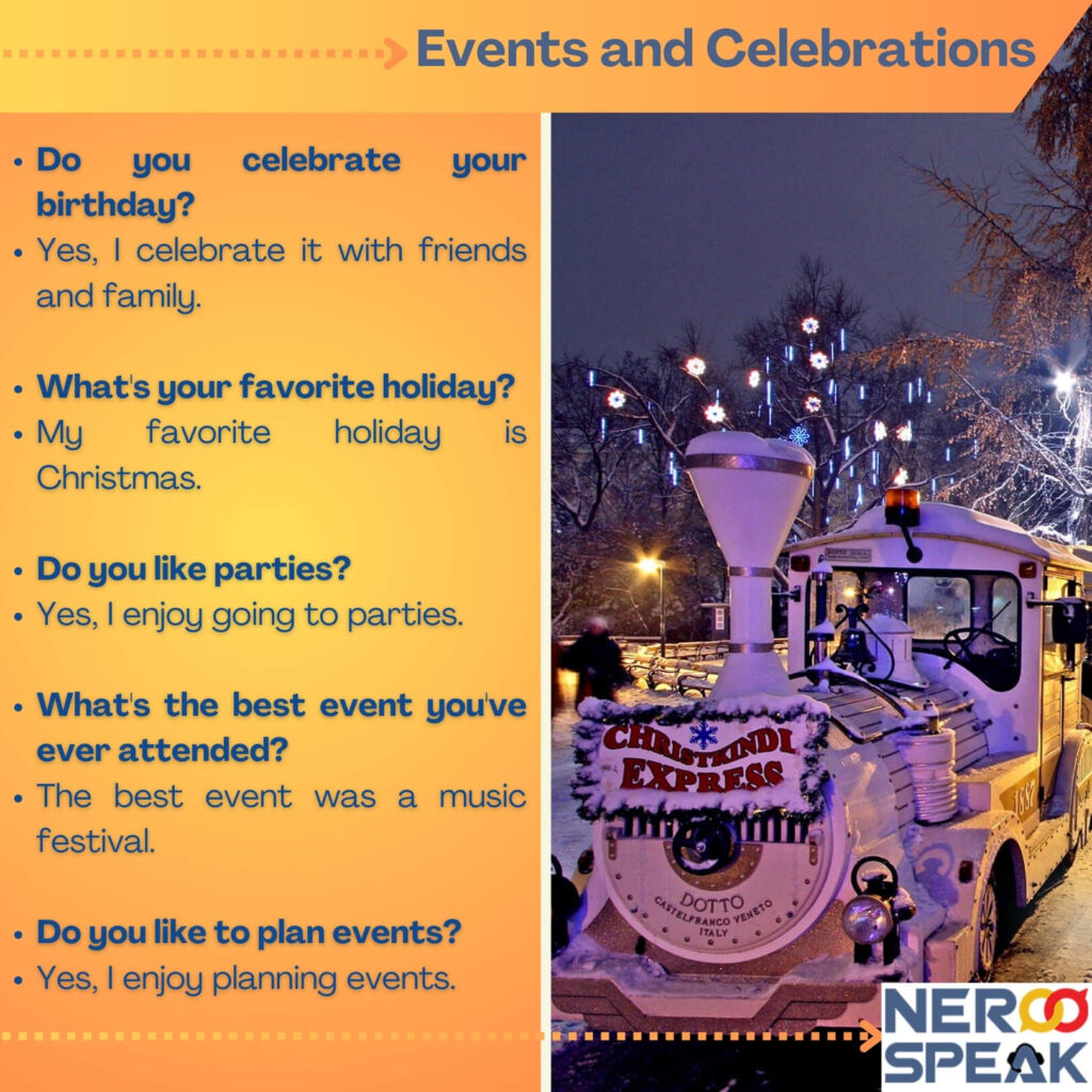 Events and Celebrations