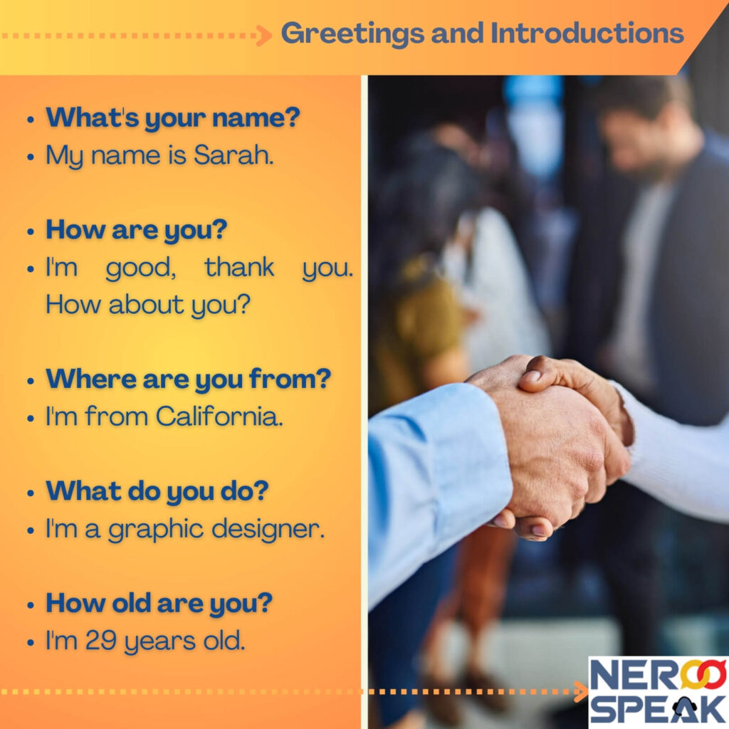 Greetings and Introductions